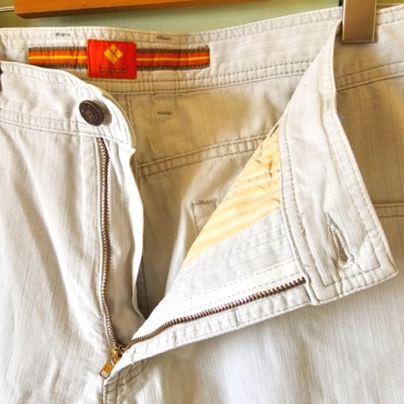 Bugatti lightweight chino straight leg light grey pants - Picture 6 of 13